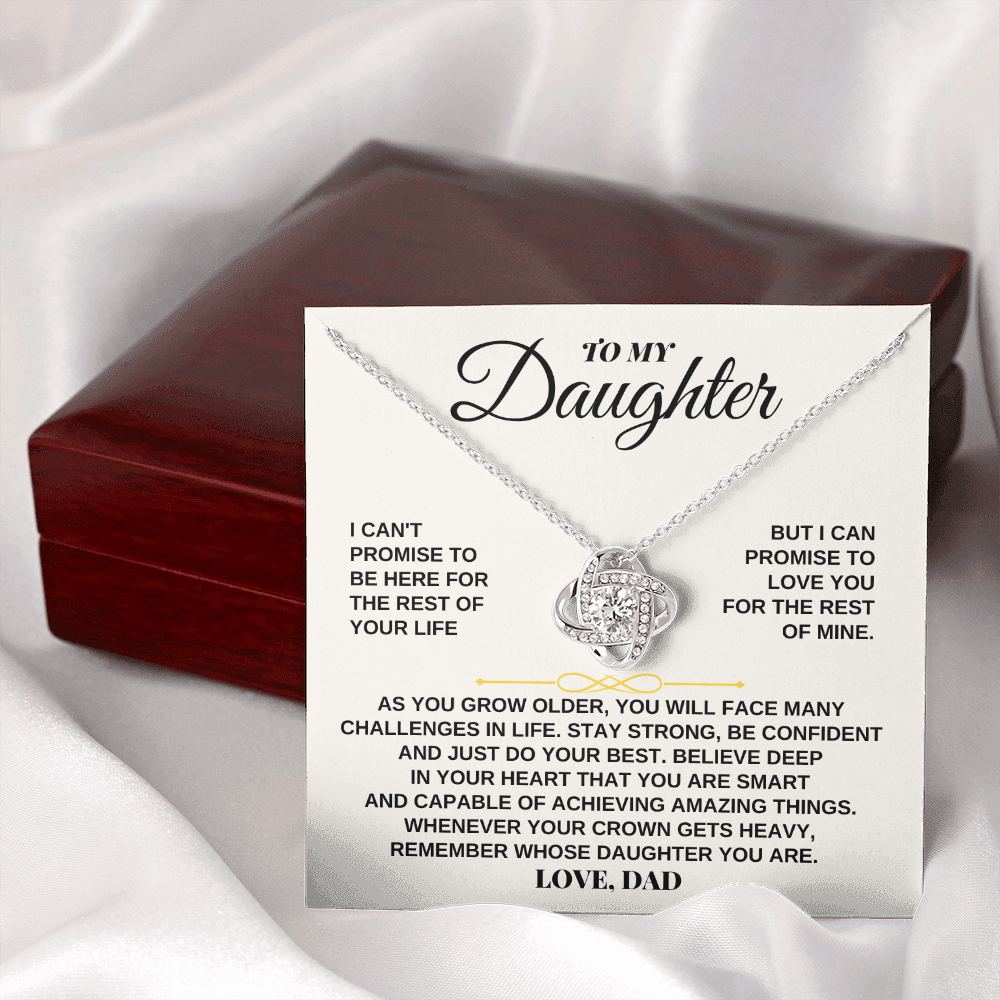 To My Daughter - Love, Dad - Beautiful Love Knot Gift Set - SS260