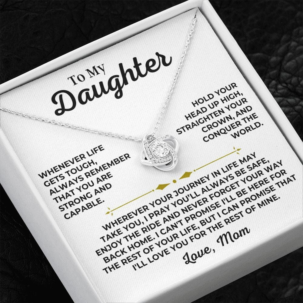 To My Daughter - Love, Mom - Beautiful Love Knot Gift Set - SS443
