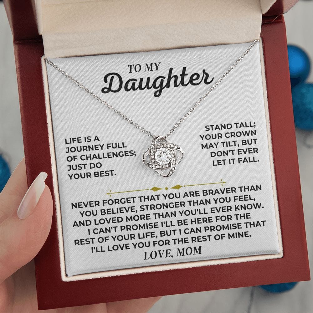 To My Daughter - Love, Mom - Love Knot Gift Set - SS439V2