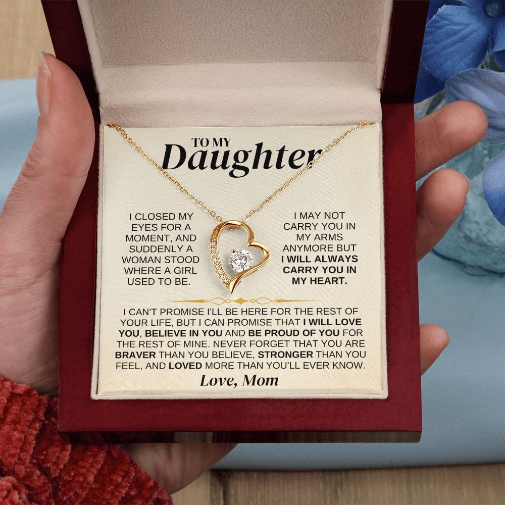To My Daughter - Love Mom - Necklace Gift Set - SS329DM