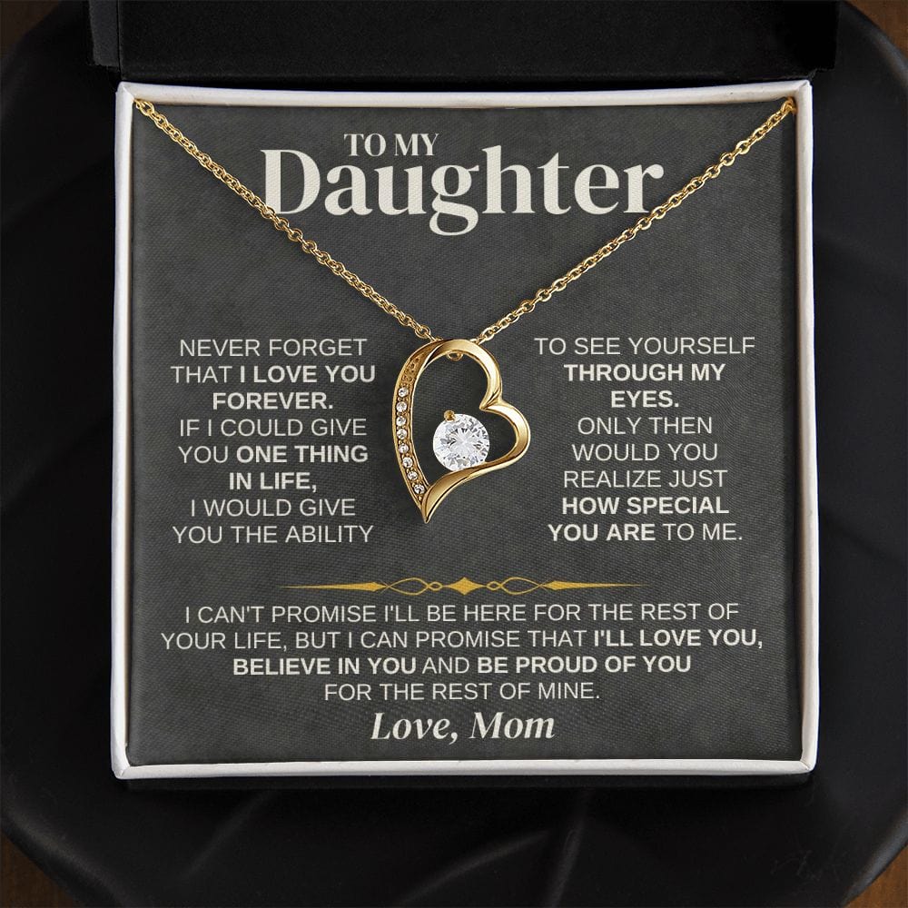 To My Daughter - Love Mom - Necklace Gift Set - SS332