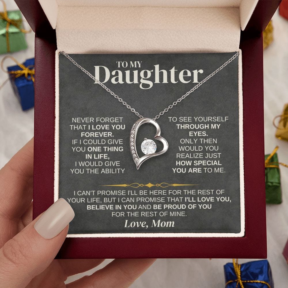 To My Daughter - Love Mom - Necklace Gift Set - SS332