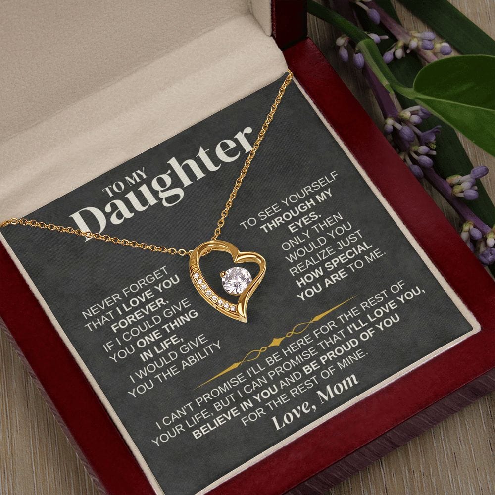 To My Daughter - Love Mom - Necklace Gift Set - SS332