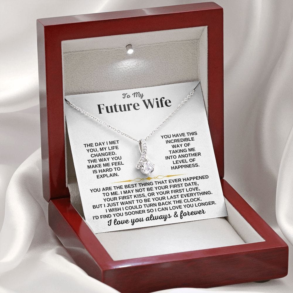 To My Future Wife - I'd Find You Sooner - Necklace Gift Set - SS348