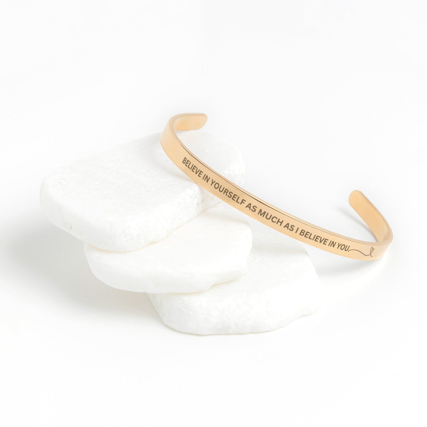 "Whenever your crown gets heavy, remember whose daughter you are" - Cuff Bracelet - SS489