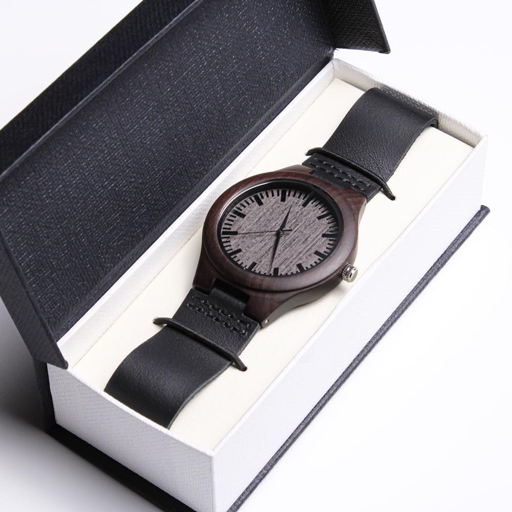 To My Dad - From Daughter - Premium Engraved Wood Watch - SS495