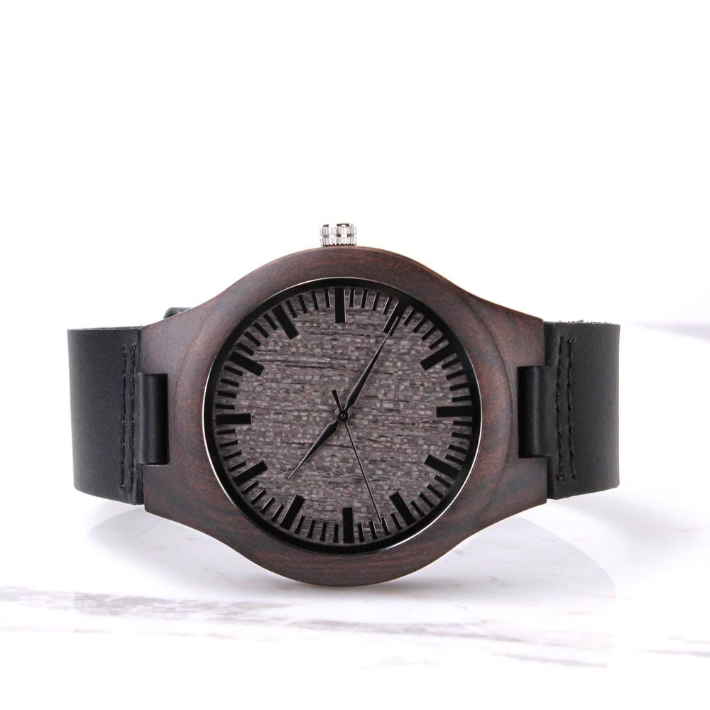 To My Dad - Premium Engraved Wood Watch - SS484V2