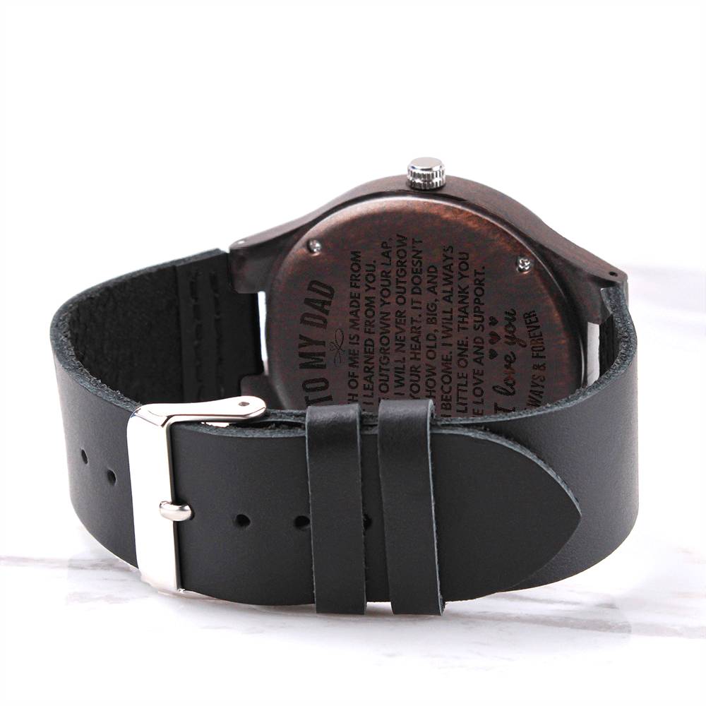 To My Dad - Premium Engraved Wood Watch - SS605
