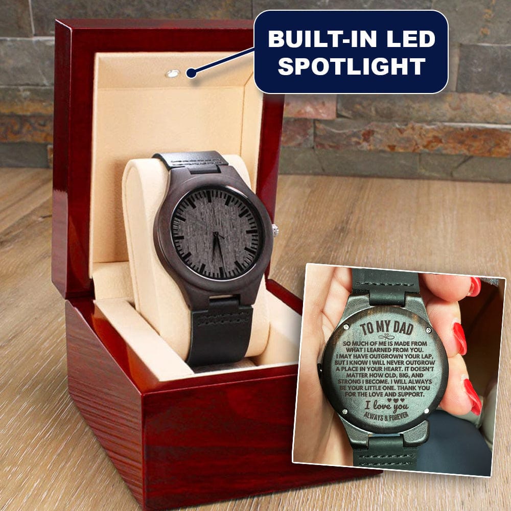 To My Dad - Premium Engraved Wood Watch - SS605