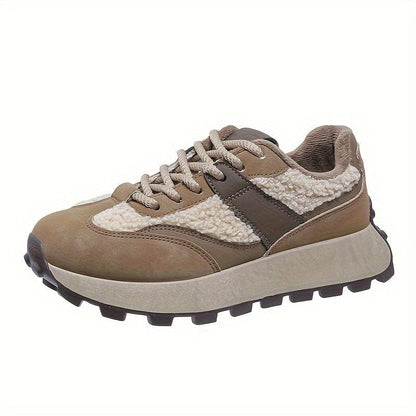 CozyStride™ Women’s Plush Sneakers – The Ultimate Non-Slip, Fuzzy Comfort for Winter Walks!