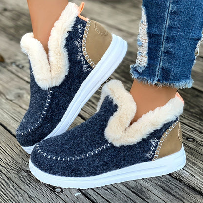 CozyStep™ Fleece-Lined Winter Ankle Booties – Your Warm & Stylish Snow Boots for Cold Weather Comfort!
