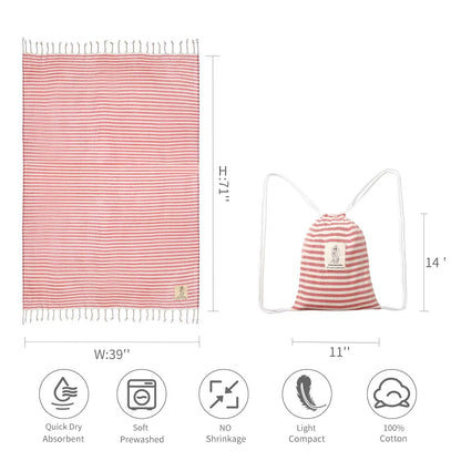🏖️ The ChillWrap™ Turkish Travel Towel