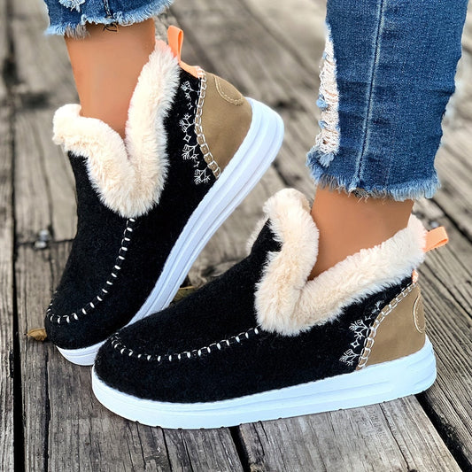 CozyStep™ Fleece-Lined Winter Ankle Booties – Your Warm & Stylish Snow Boots for Cold Weather Comfort!