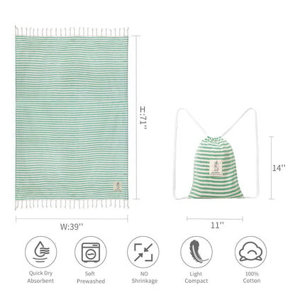 🏖️ The ChillWrap™ Turkish Travel Towel