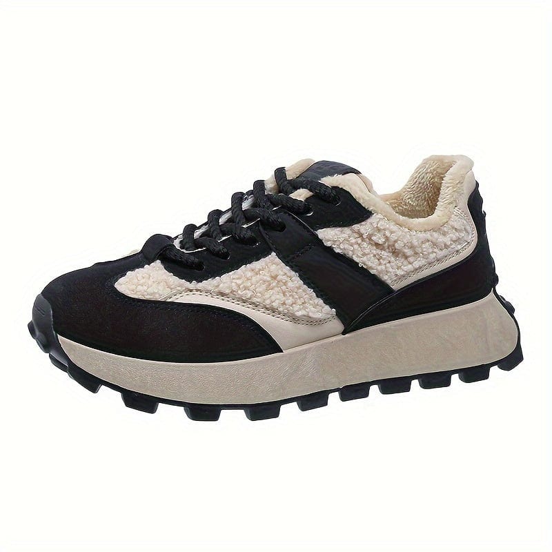 CozyStride™ Women’s Plush Sneakers – The Ultimate Non-Slip, Fuzzy Comfort for Winter Walks!