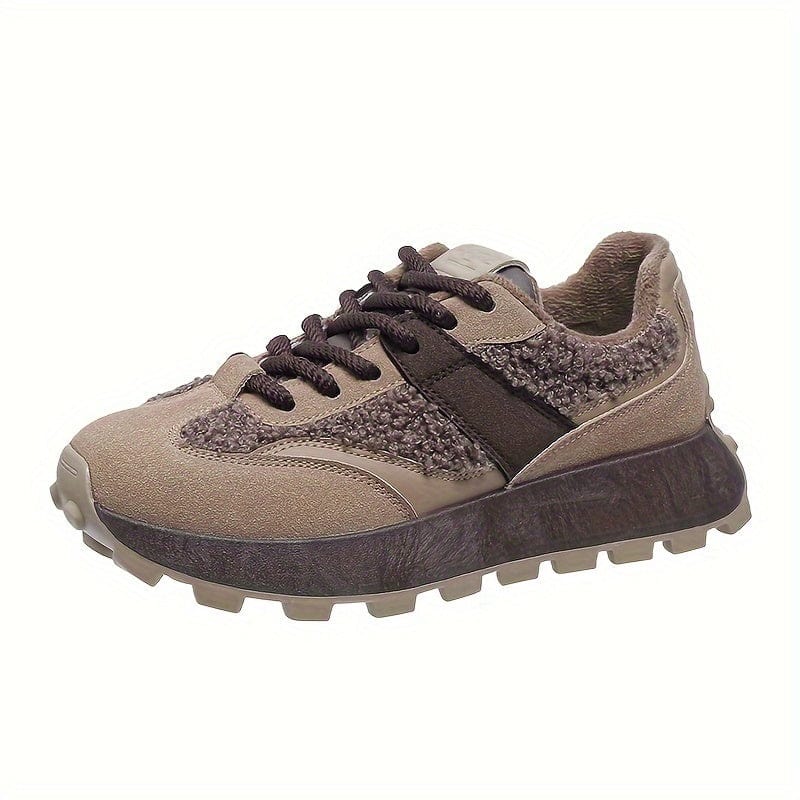 CozyStride™ Women’s Plush Sneakers – The Ultimate Non-Slip, Fuzzy Comfort for Winter Walks!