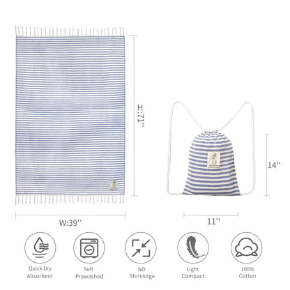 🏖️ The ChillWrap™ Turkish Travel Towel