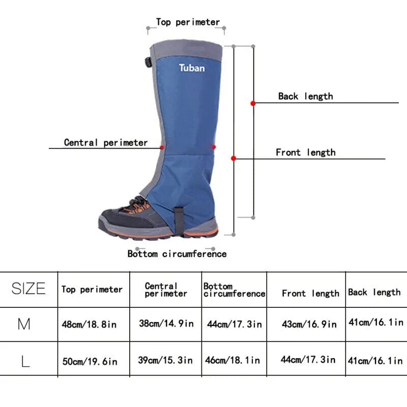 Elevate Your Outdoor Adventures with SnowGuard™: Waterproof Leg Warmers & Safety Gaiters