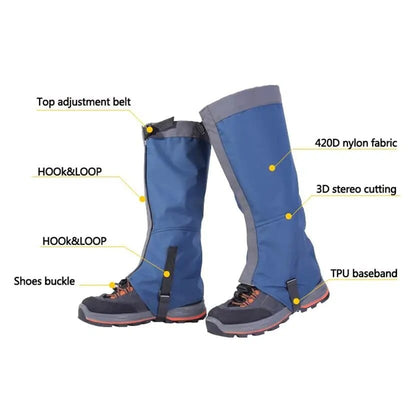 Elevate Your Outdoor Adventures with SnowGuard™: Waterproof Leg Warmers & Safety Gaiters