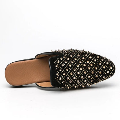 Eclat Noir™ Rivet Loafers