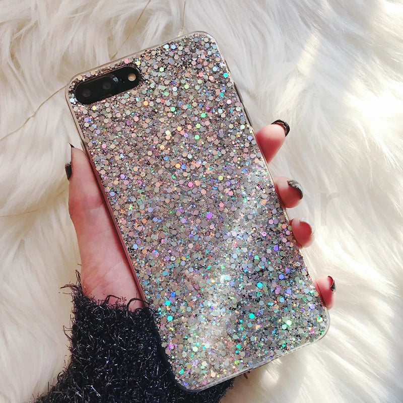 Glitter Crystal Soft Phone Case