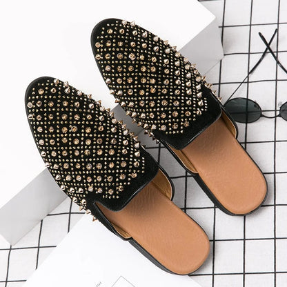 Eclat Noir™ Rivet Loafers