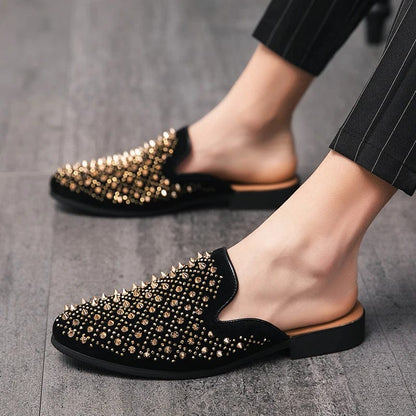 Eclat Noir™ Rivet Loafers