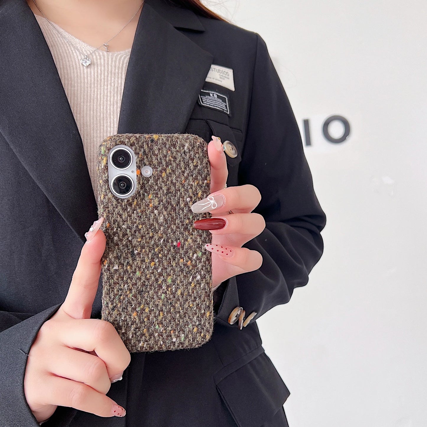 Korean Plush Fur Phone Case For iPhone