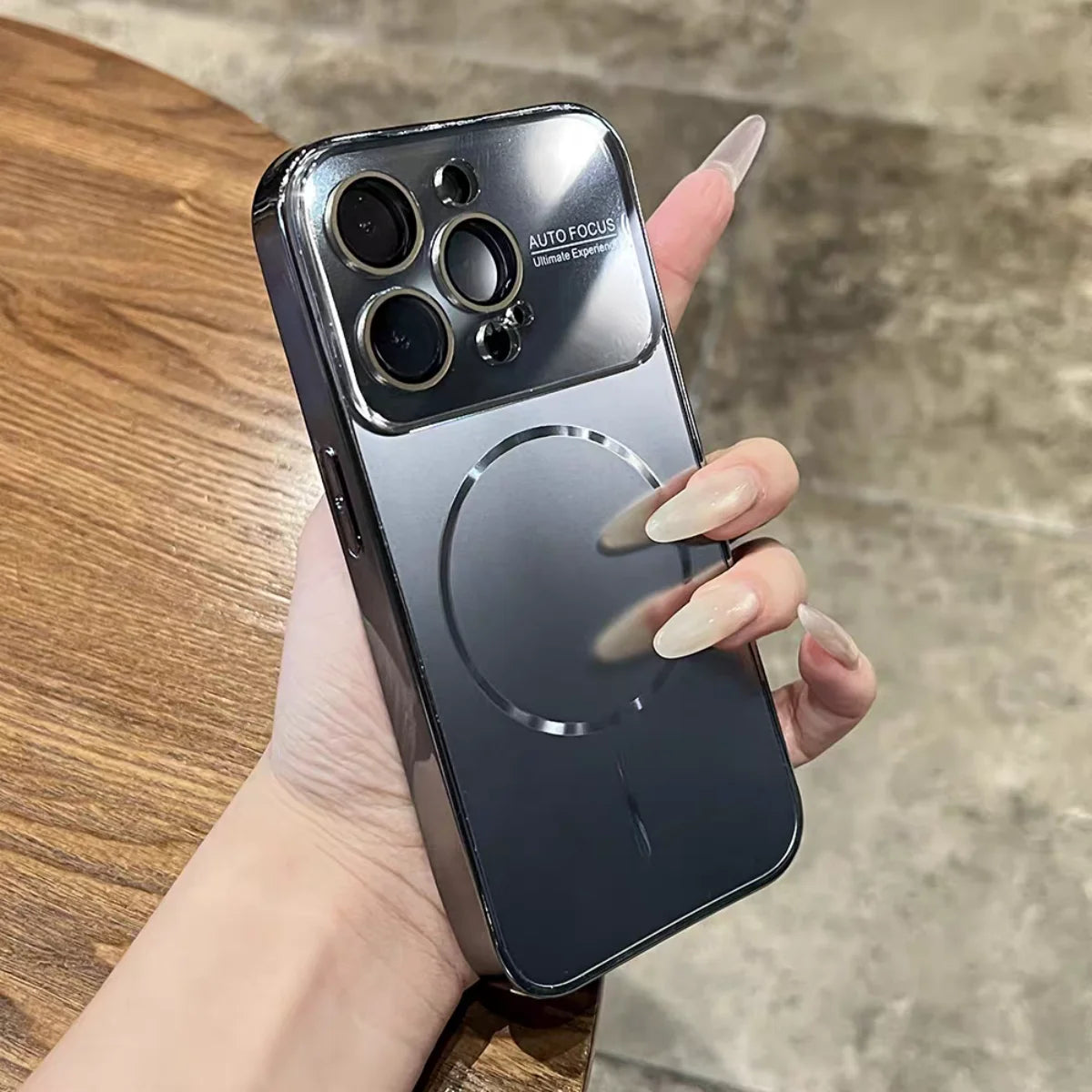 Magnetic Frosted Glass Case For iPhone