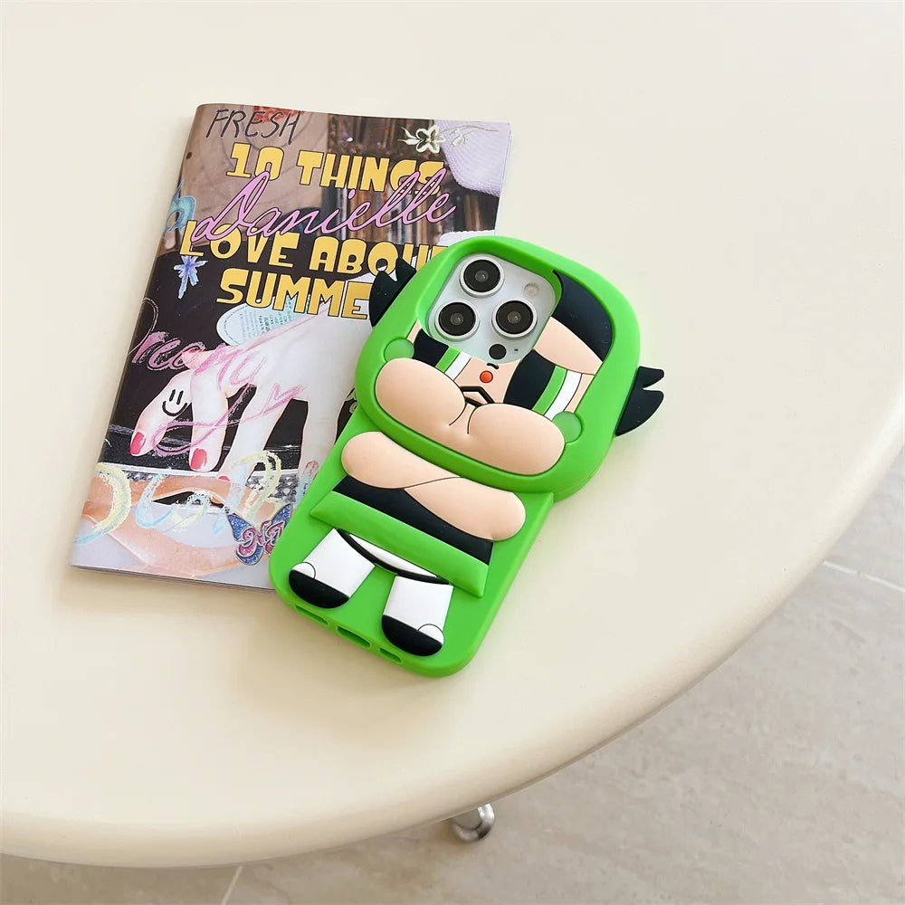 3D Cartoon Powerpuff Girls Phone Case