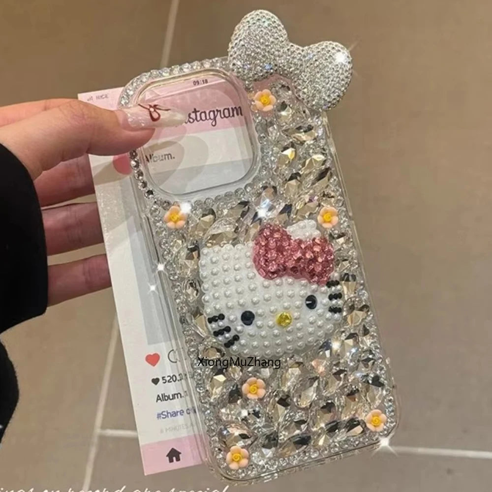 Sanrio Hello Kitty Glitter Diamond iPhone Case