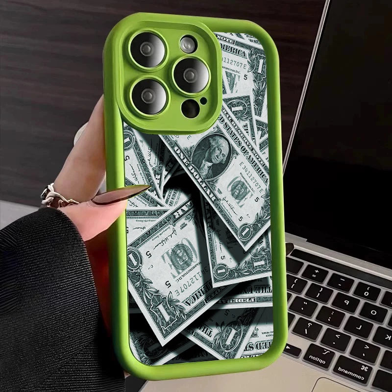 Pink Dollars Banknote iPhone Case
