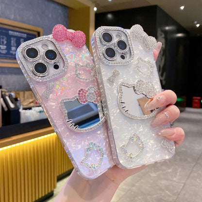Hello Kitty Glitter Mirror Phone Case
