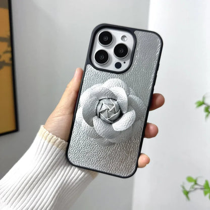 Camellia Flowers Leather Phone Case