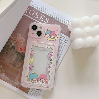 Kuromi Melody Card Holder Silicone Phone Case
