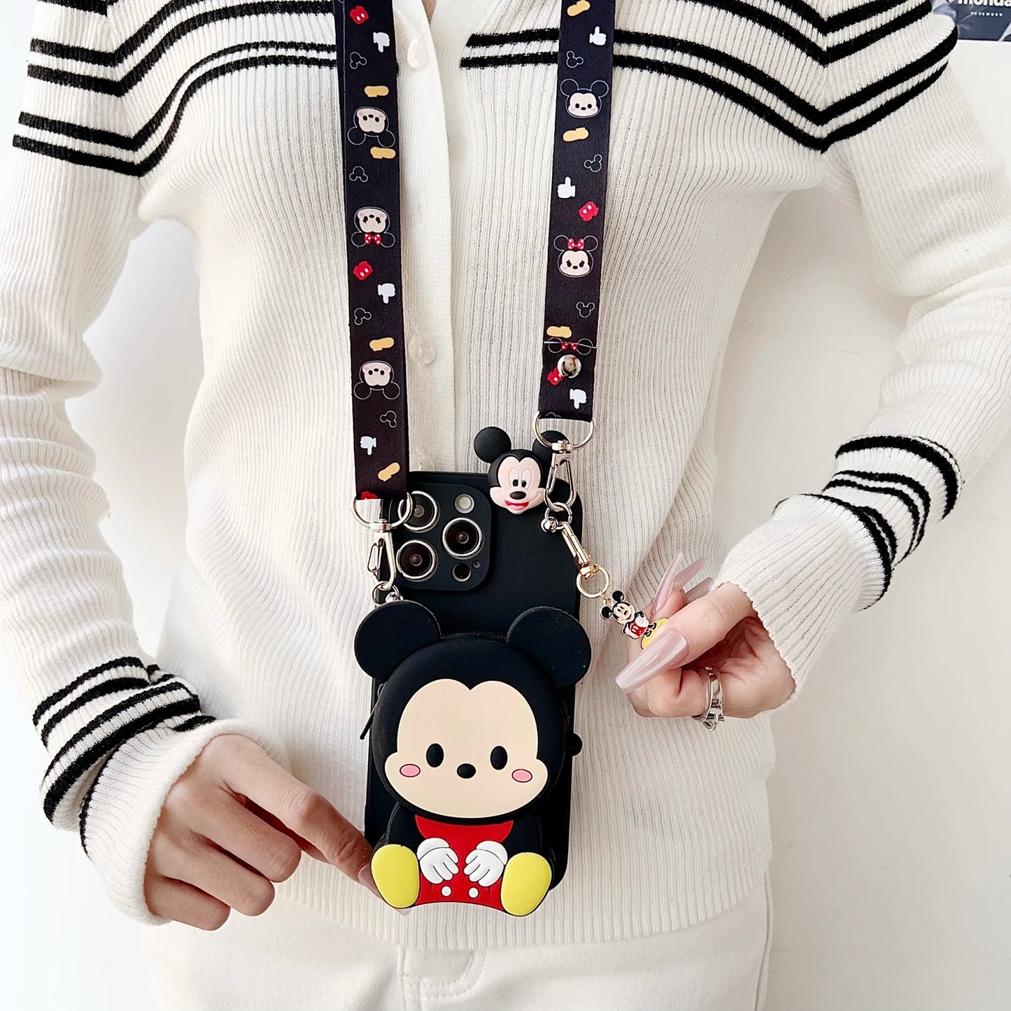 Minnie Mickey Wallet Phone Case for iPhone