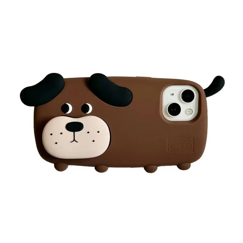 3D Cartoon Dog Phone Case