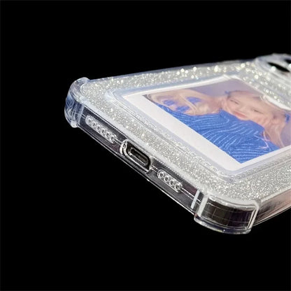 Glitter Card Holder Wallet Phone Case