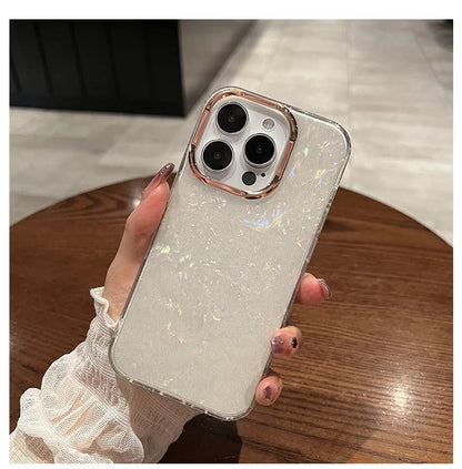 Rainbow Shell Glitter Laser Phone Case