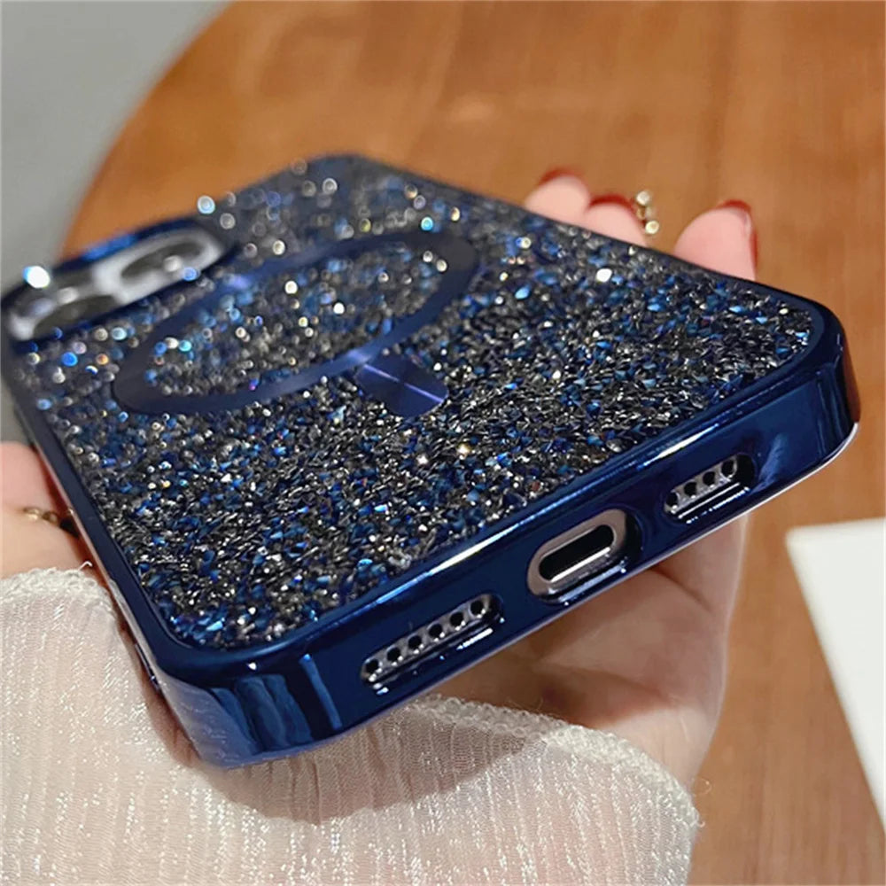 Magnetic Glitter Sequin Phone Case