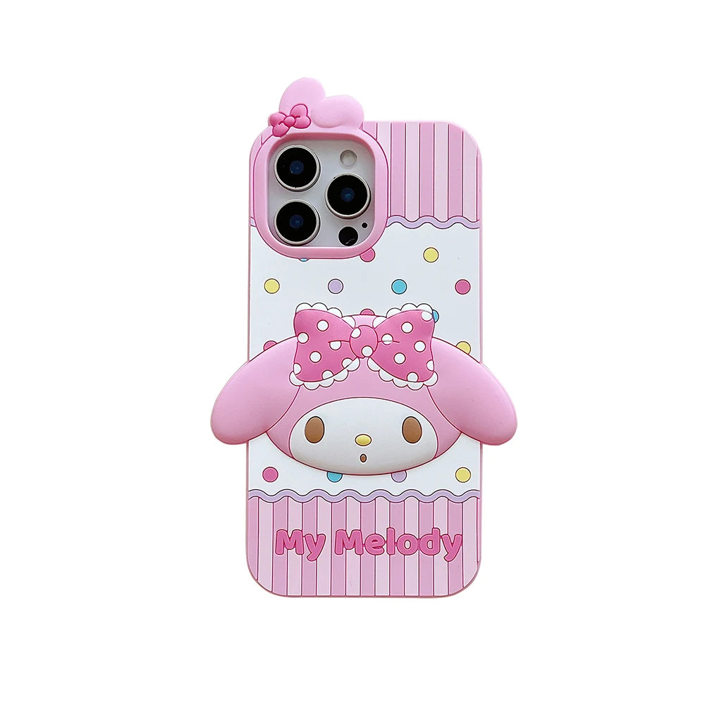 Hello Kitty Kuromi My Melody Silicone Phone Case