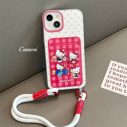 Hello Kitty Family Card Holder Phone Case