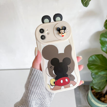 3D Cartoon Ears Sliding Camera Phone Case