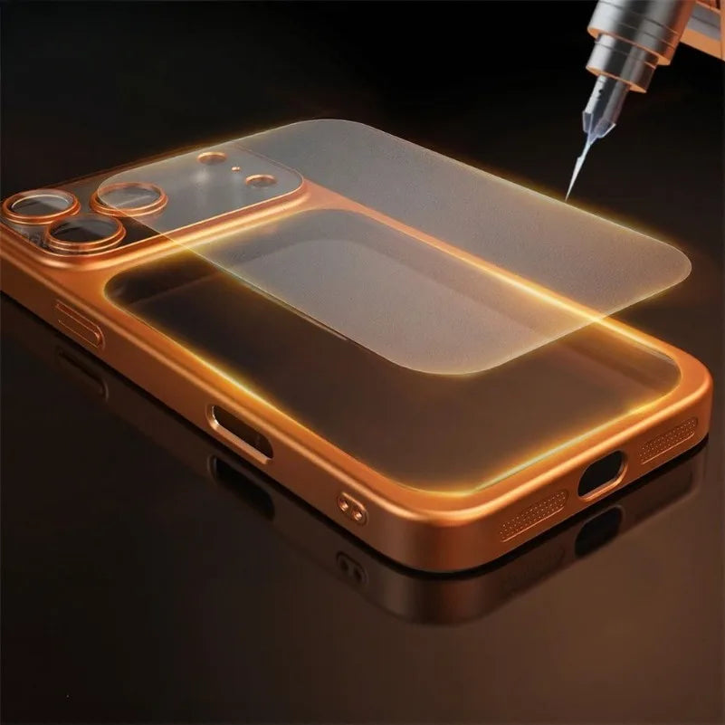 Matte Electroplated Hard Case For iPhone