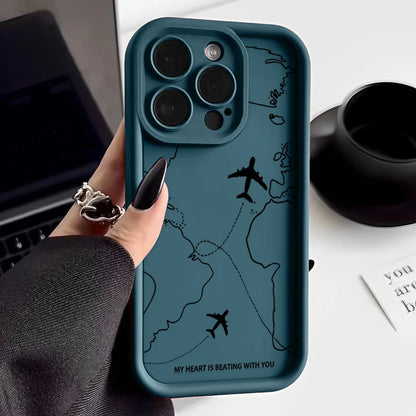 Airplane Route Phone Case