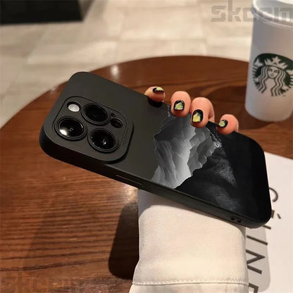 Black Mountain Peak Phone Case