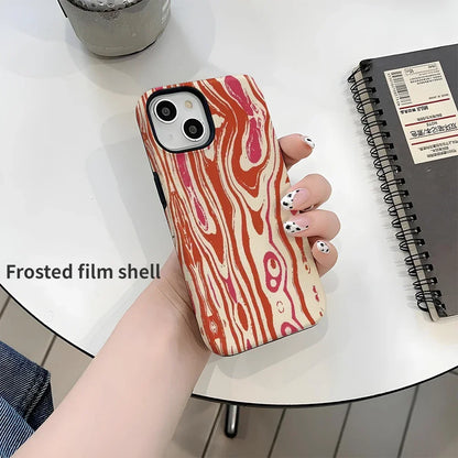 Wave Pattern Double-Layer Phone Case For iPhone