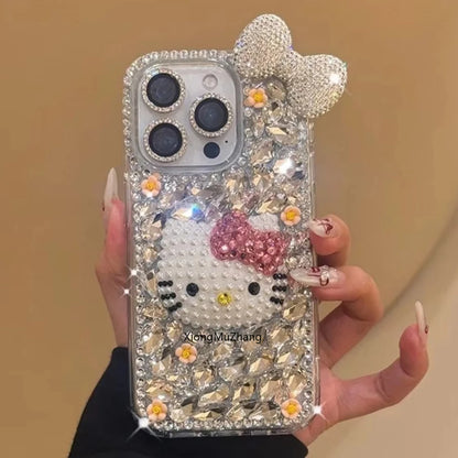 Sanrio Hello Kitty Glitter Diamond iPhone Case