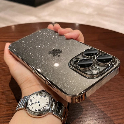 Glitter Transparent Plating Phone Case