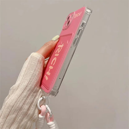 Hello Kitty Card Holder Lanyard Phone Case